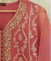 AGHA NOOR THREE PIECE PURE ORGANZA EMBROIDERED SHIRT WITH DUPATTA S107243