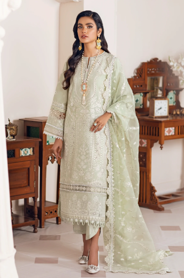 BAROQUE EMBROIDERED JACQUARD LAWN SL09-D03