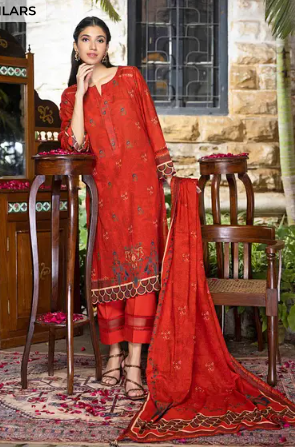 GUL AHMED 3PC Lawn Unstitched Digital Printed Suit CL-32252